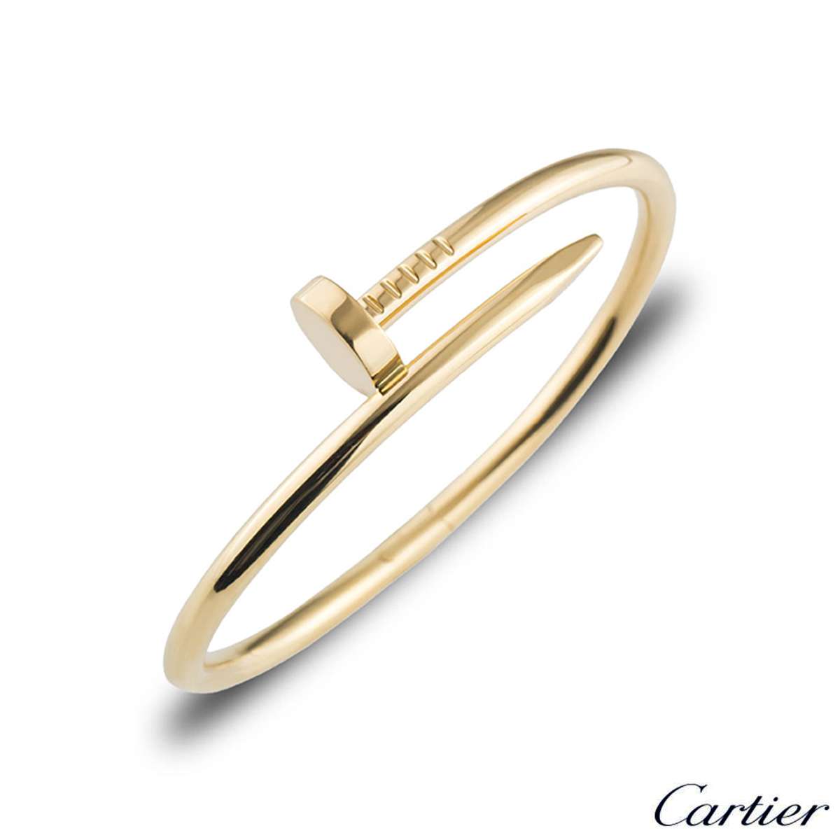 Cartier Juste Un Clou Nail Bracelet 18k Yellow Gold Size19 Box&Paper